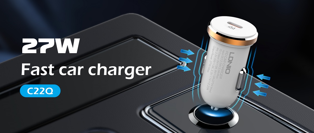 پورت‌های USB شارژر فندکی LDNIO C22Q برای شارژ همزمان دستگاه‌ها 