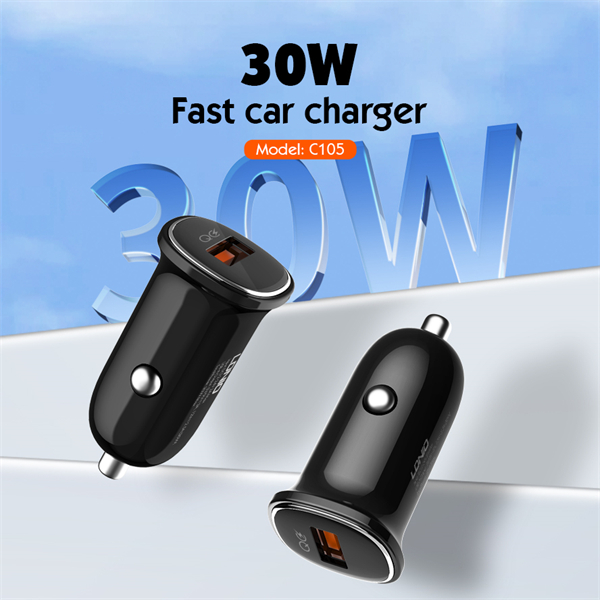 1 شارژر فندکی LDNIO C105 با پشتیبانی از QC3.0 برای شارژ سریع گوشی و تبلت