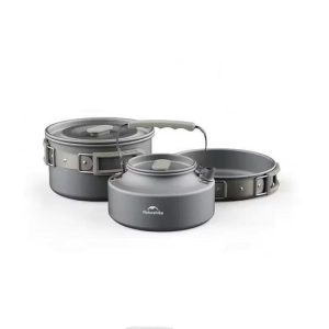 ست ظروف سه تکه نیچرهایک CNK2450CF010 – قابلمه، ماهیتابه و کتری سبک و مقاوم