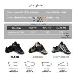 جدول راهنمای سایز کفش نیچرهایک مدل CYY2321IA010