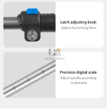 نمای نزدیک قفل کلیپسی باتوم کوهنوردی NH17D001-Z