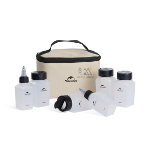 نمای کلی ست جا ادویه ۶ تکه نیچرهایک Naturehike مدل CNH22CJ043 شامل شش ظرف ادویه در طراحی فشرده و سبک