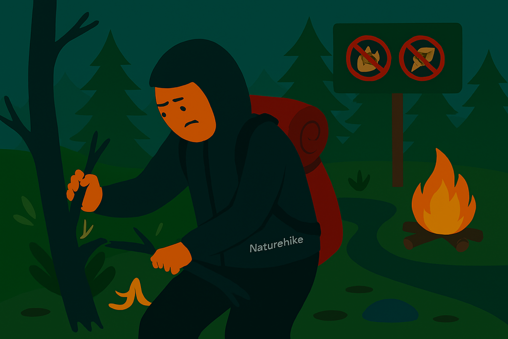 کمپینگ بدون مراعات قوانین طبیعت‌گردی – اشتباهات رایج در طبیعت‌گردی