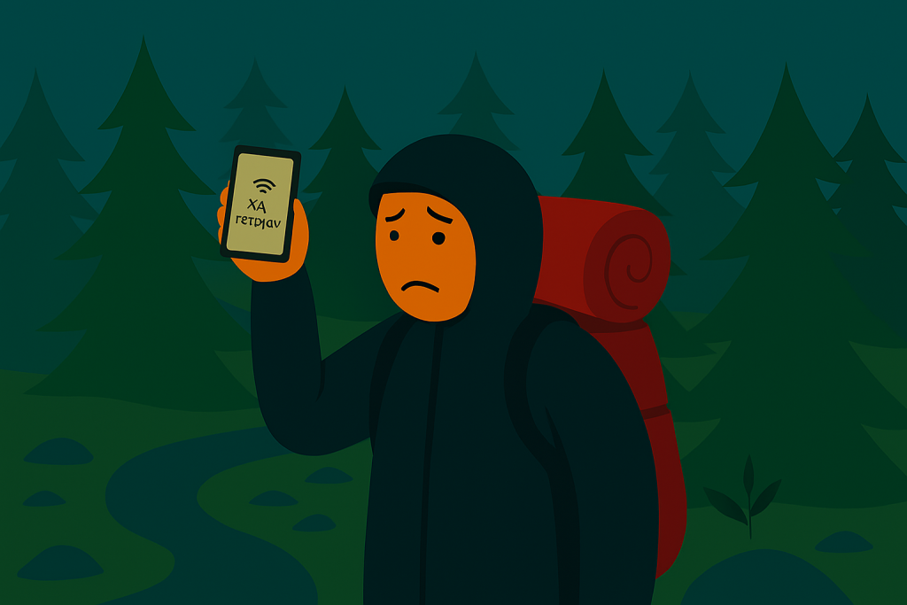 کمپینگ بدون نقشه یا GPS آفلاین در جنگل انبوه – اشتباهات رایج در طبیعت‌گردی