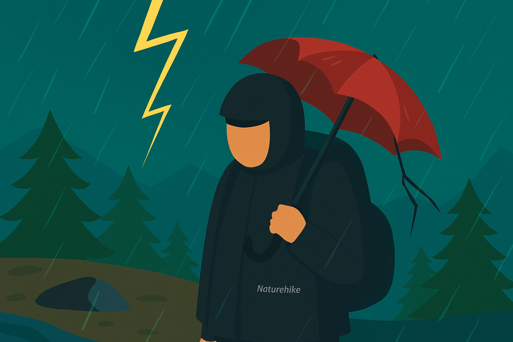 کمپینگ بدون اطلاع از پیش‌بینی هوا در طوفان – اشتباهات رایج در کمپینگ