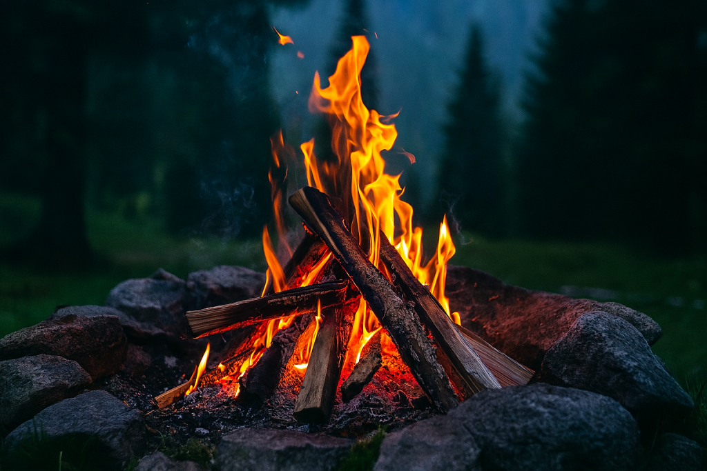 استفاده ایمن از آتش در کمپینگ در طبیعت