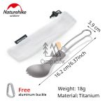 قاشق چنگالی تاشو نیچرهایک مدل NH19C001-J