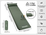 تشک بادی بالش‌دار نیچرهایک CNK2450WS020 رنگ سبز نمای کلی