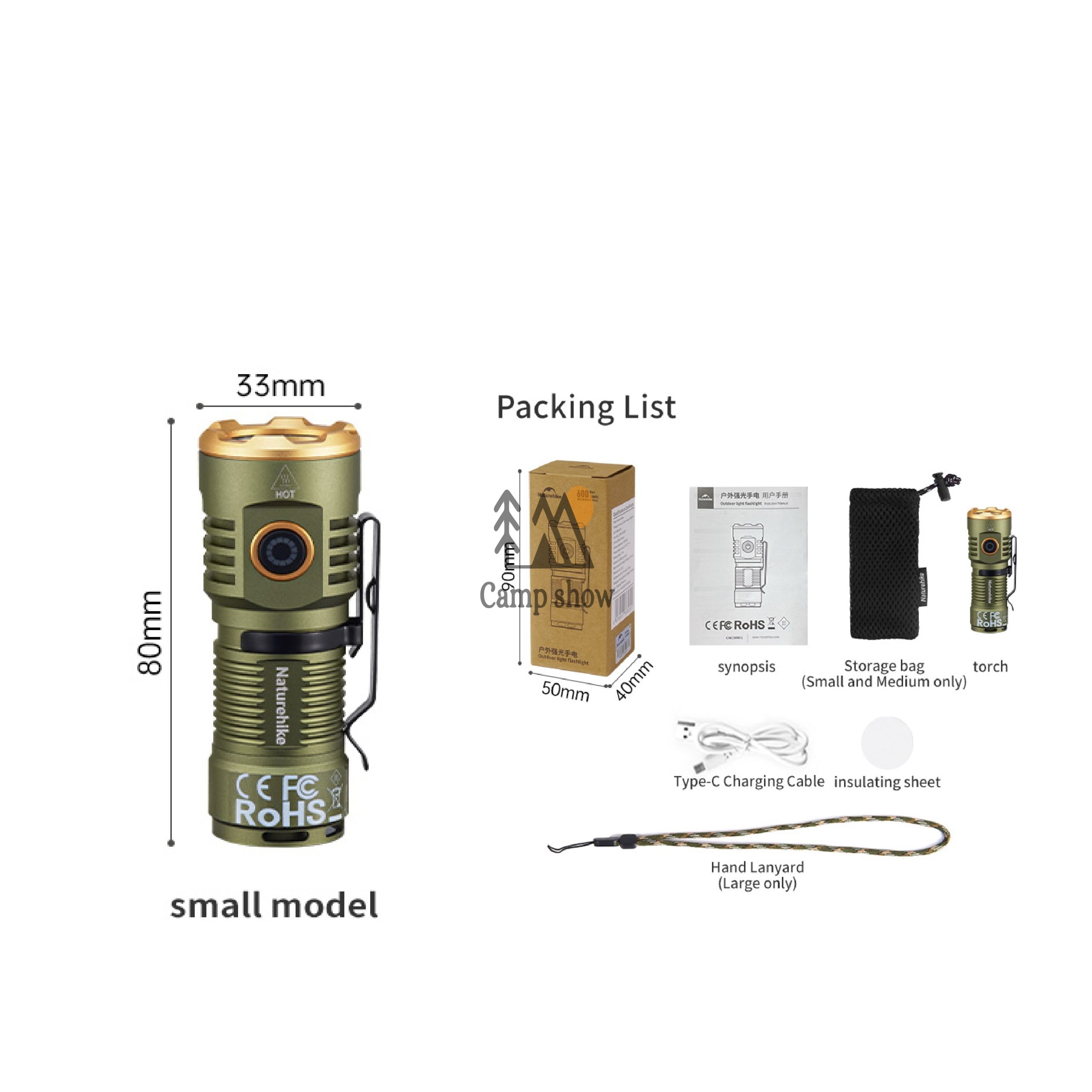 naturehike-flashlight-CNK2300011-overview چراغ قوه دستی نیچرهایک مدل CNK2300011 - Image 1