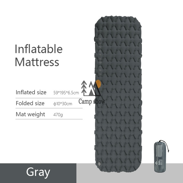 naturehike-nh19z001p-1person-air-mattress-overview نمای کلی تشک بادی نیچرهایک NH19Z001-P یکنفره