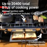 اجاق گاز سه شعله قابل حمل فاین فلیم مدل FF-BBQ-136MN - Image 5