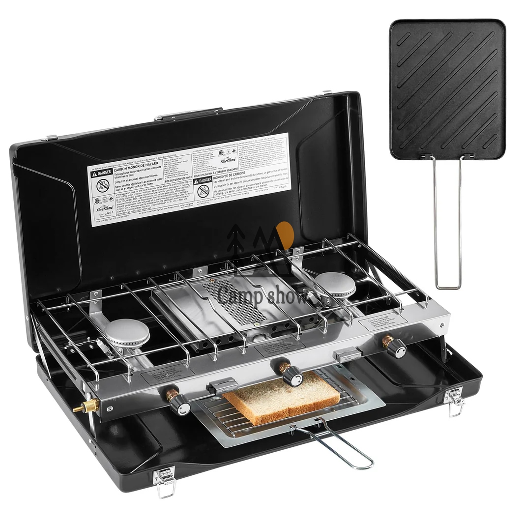 fineflame-ff-bbq-136mn-gas-stove-overview.jpg اجاق گاز سه شعله قابل حمل فاین فلیم مدل FF-BBQ-136MN - Image 1