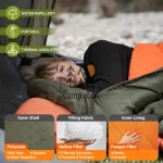 کیسه خواب کلاهدار 220*75 سانتی متر کینگ کمپ مدل KS2421 - Image 2